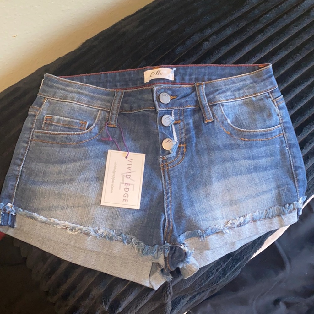 Stretchy Denim Shorts